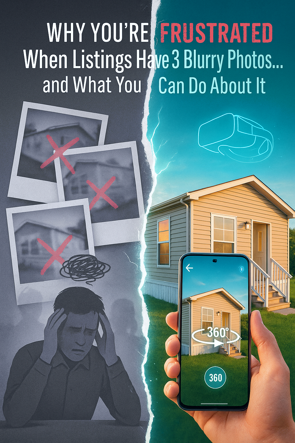 Why You’re Frustrated When Listings Have 3 Blurry Photos and No Virtual Tour… and What You Can Do About It