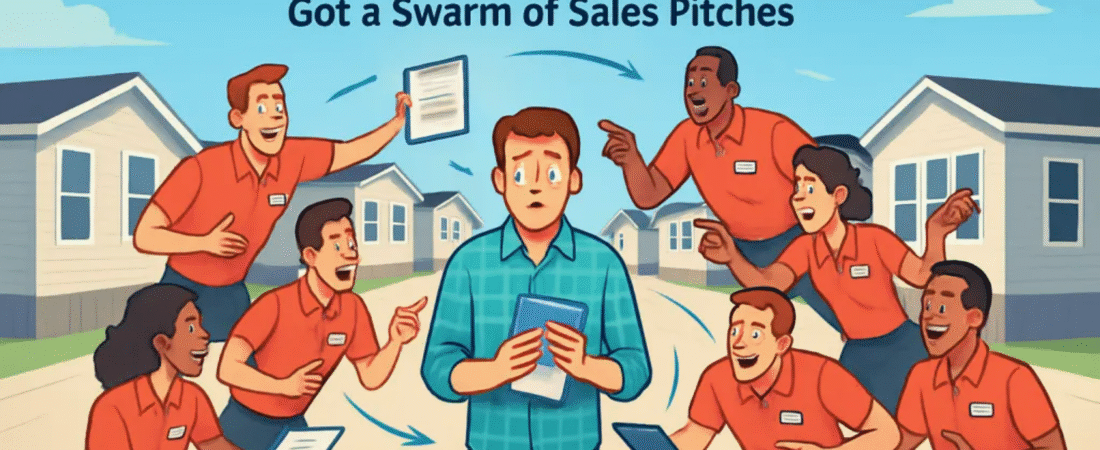 Overwhelming Sales Presence: You Wanted to Browse… but Instead You Got a Swarm of Sales Pitches.