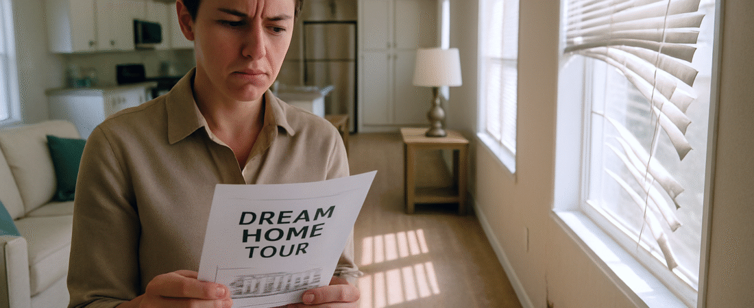 Unkept Model Homes: The “Dream Home” Tour… with Dusty Floors, Missing Trim, and Broken Blinds