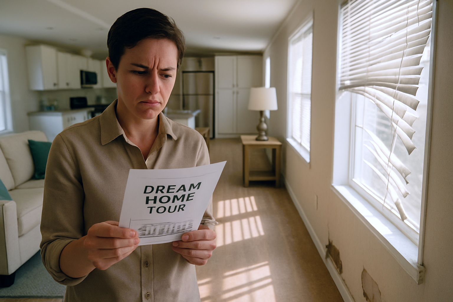 Unkept Model Homes: The “Dream Home” Tour… with Dusty Floors, Missing Trim, and Broken Blinds