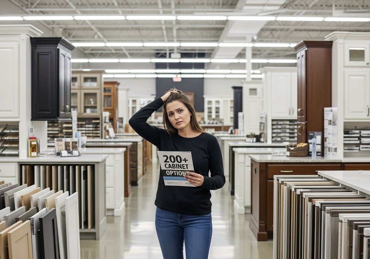 Option Overload: “200 Choices of Cabinets…but none of them are what you pictured.”